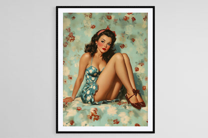 Affiche Rockabilly – Poster Art rétro pin-up des années 50