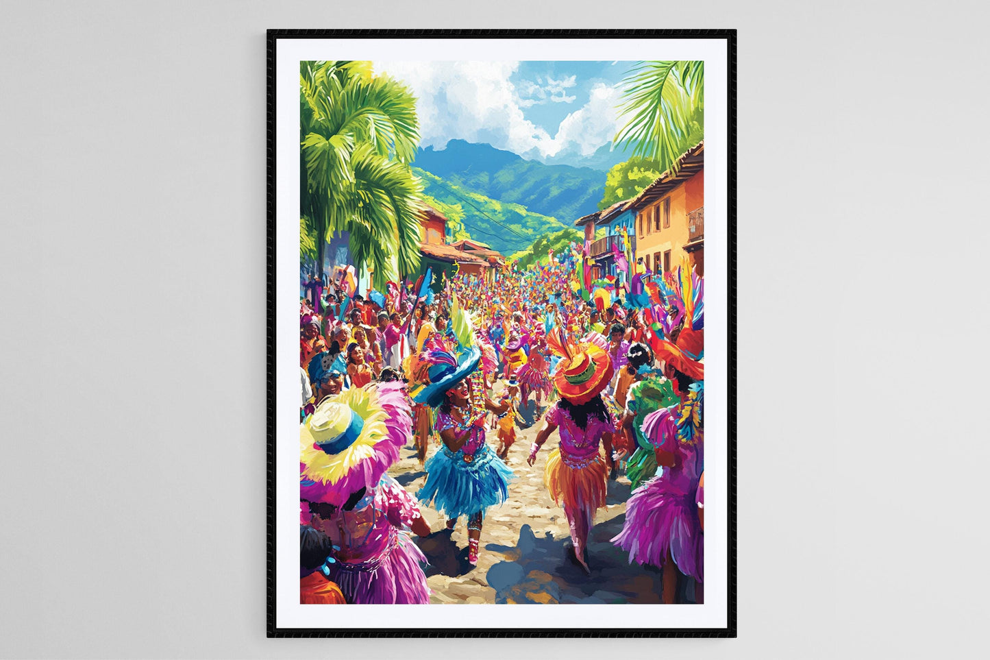 Affiche Carnaval de La Ceiba – Illustration du Festival du Honduras