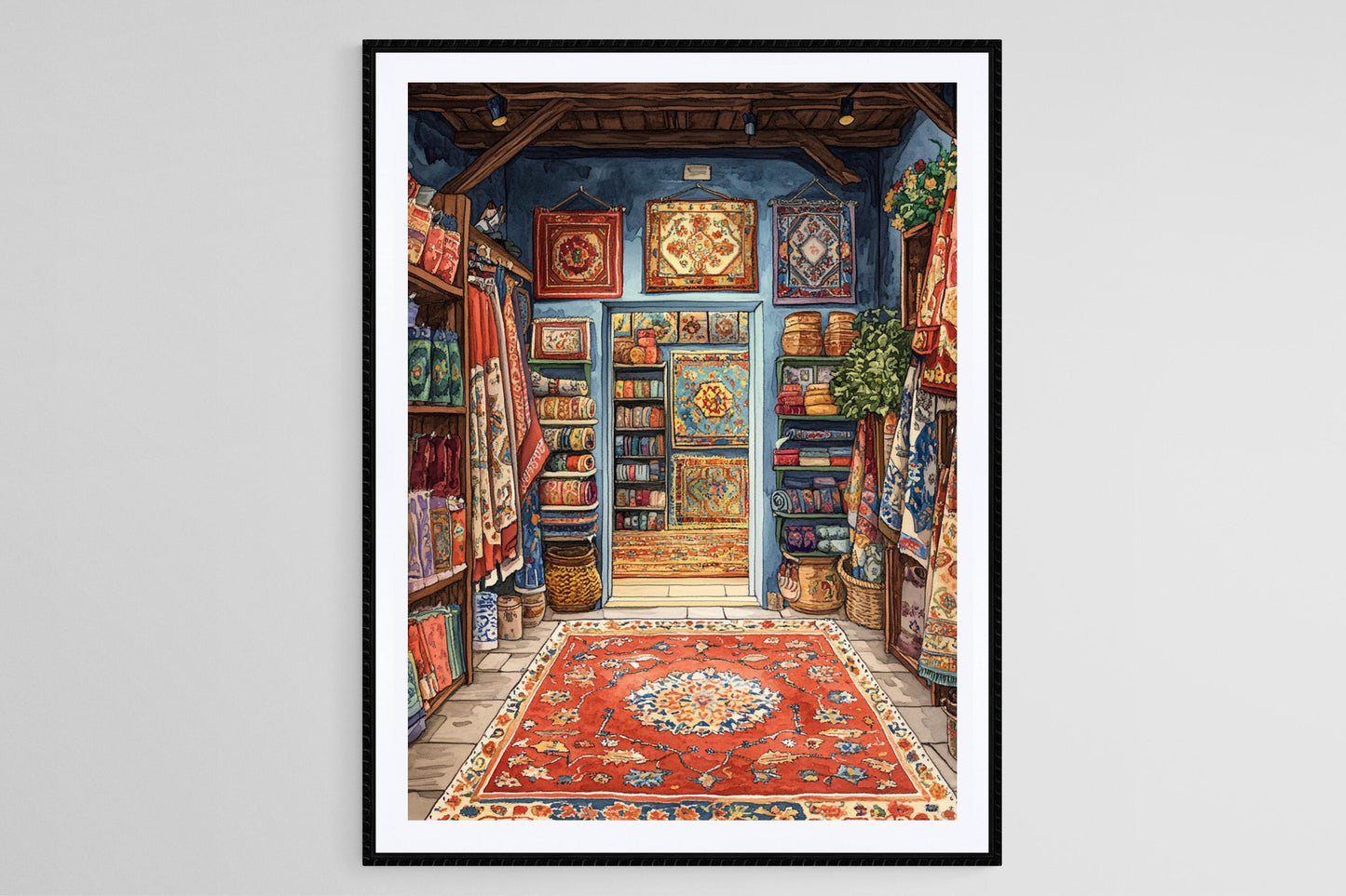 Affiche Tapis Bermuda – Poster Art Print Artisanat Traditionnel