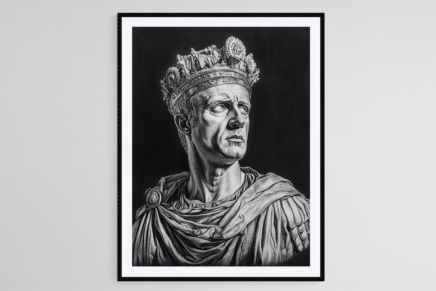 Affiche César – Poster Portrait de l'Empereur Romain