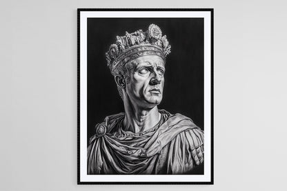 Affiche César – Poster Portrait de l'Empereur Romain