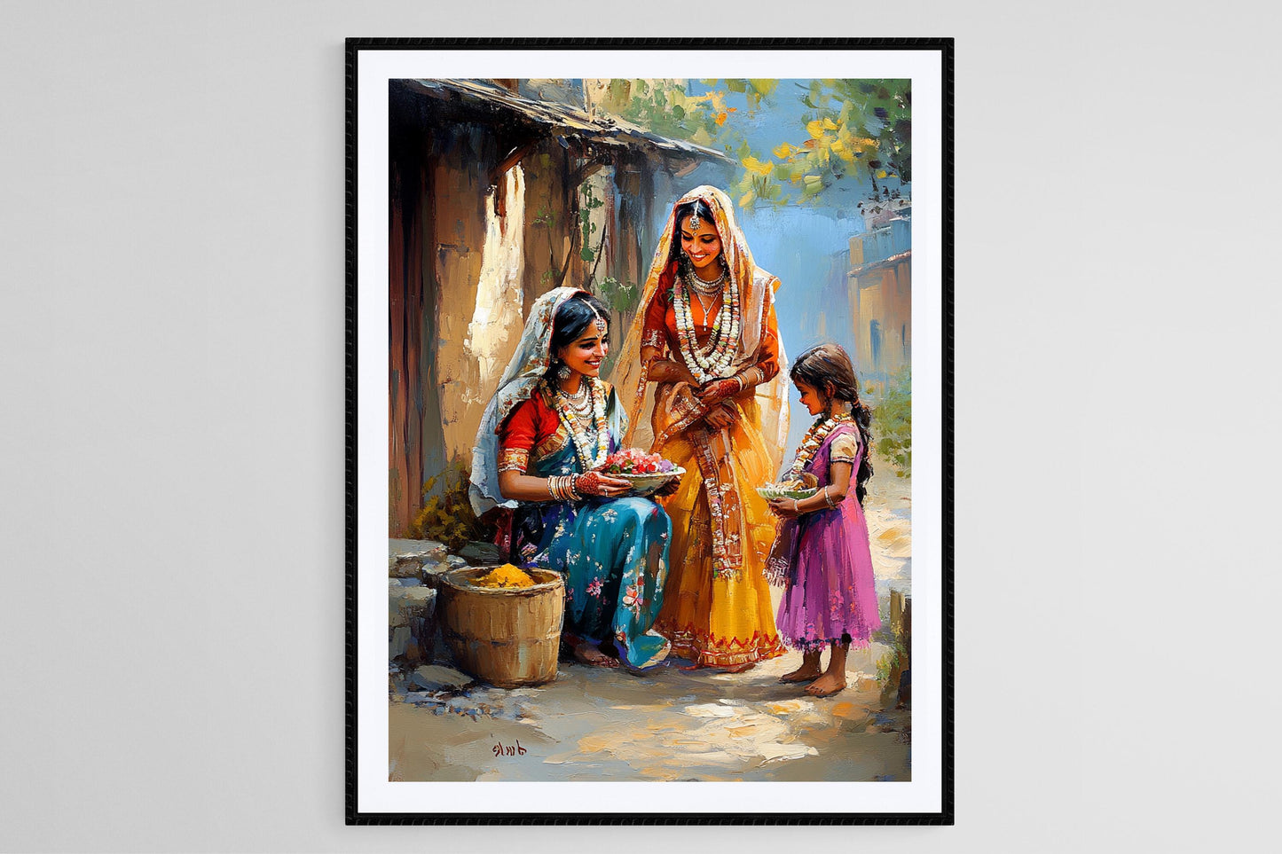 Affiche Art de Tamil Nadu – Poster Décor Rural en Inde