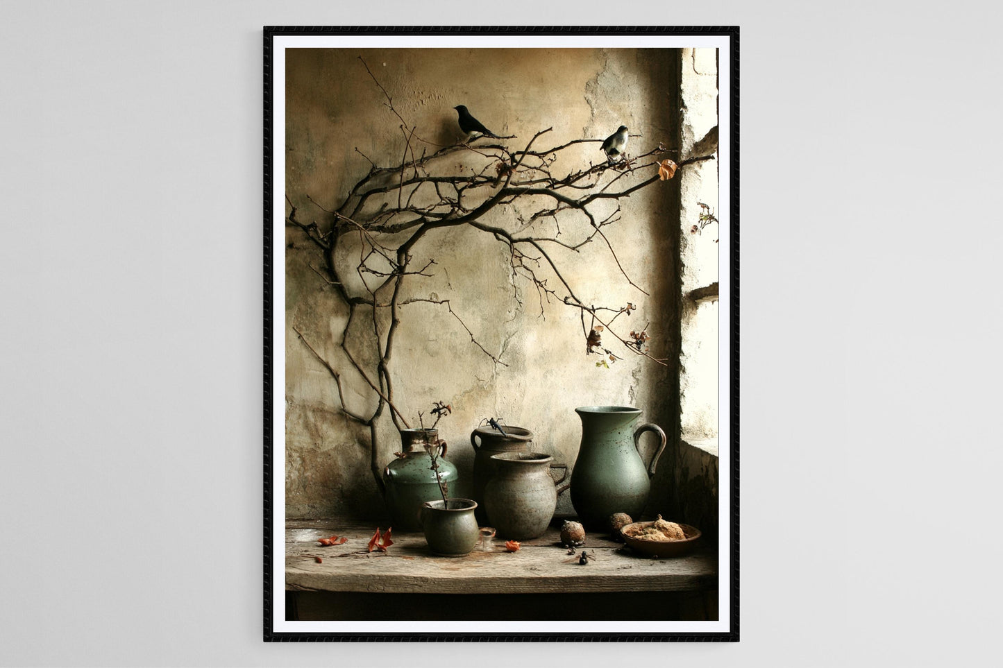 Affiche Oiseaux Vintage – Poster Nature et Artisanat Rustique