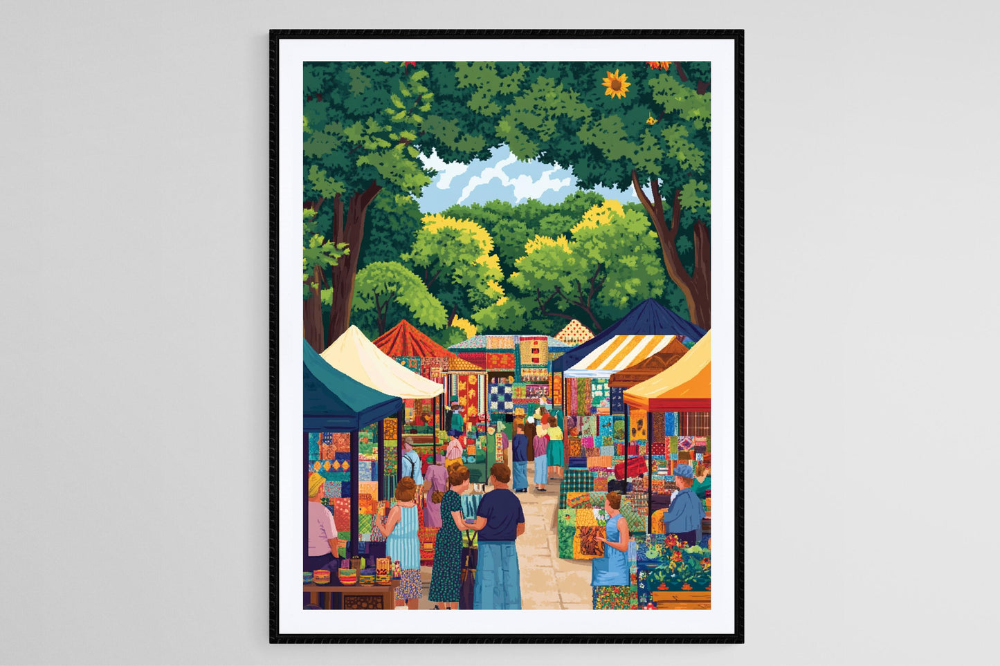 Affiche Foire d'Art de l'Arkansas – Illustration d'Articles Artisanaux