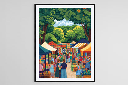 Affiche Foire d'Art de l'Arkansas – Illustration d'Articles Artisanaux