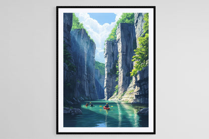Affiche Buffalo National River – Poster Aventure en plein air en Arkansas