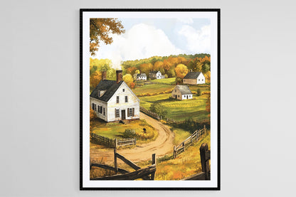 Affiche Nathan Hale Homestead – Impression artistique de Connecticut historique