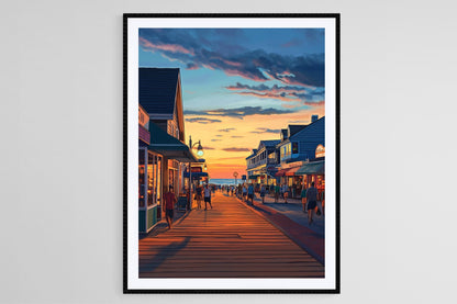 Affiche Rehoboth Beach – Impression Art de la Côte du Delaware