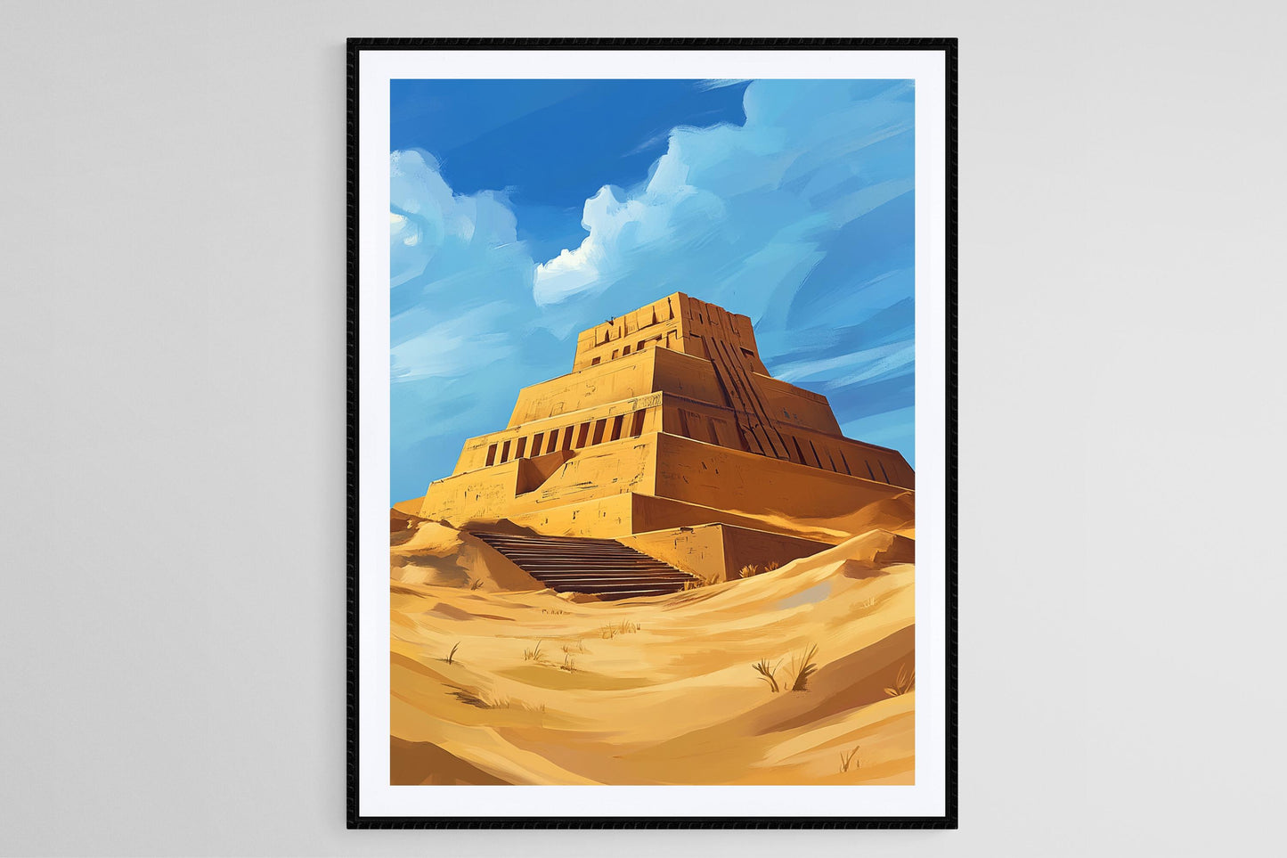 Affiche Ziggourat d'Ur – Poster Art de l'Ancienne Mésopotamie