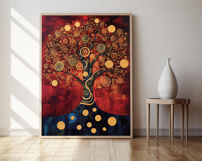 Affiche Arbre de Vie – Poster Interprétation moderne de Gustav Klimt
