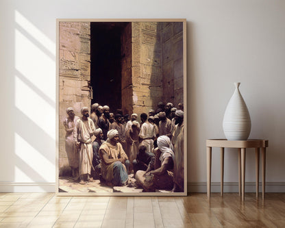 Affiche Marché des Esclaves du Caire – Poster Art inspiré par David Roberts