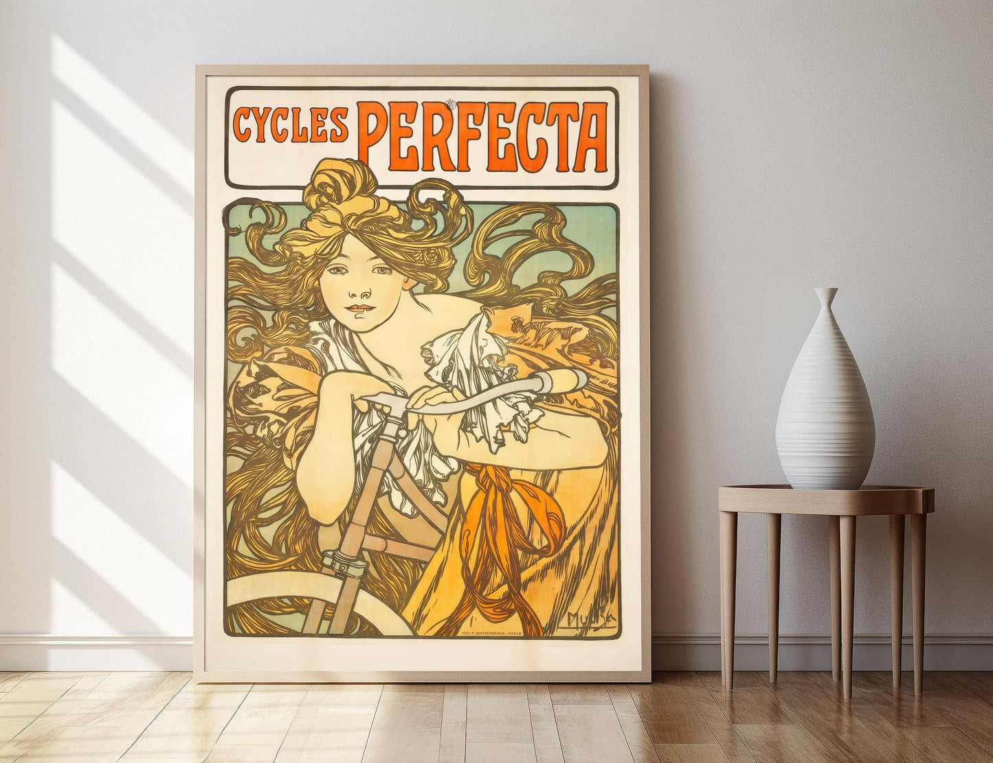 Affiche Art Nouveau – Poster Cycles Perfecta, Alphonse Mucha 1897