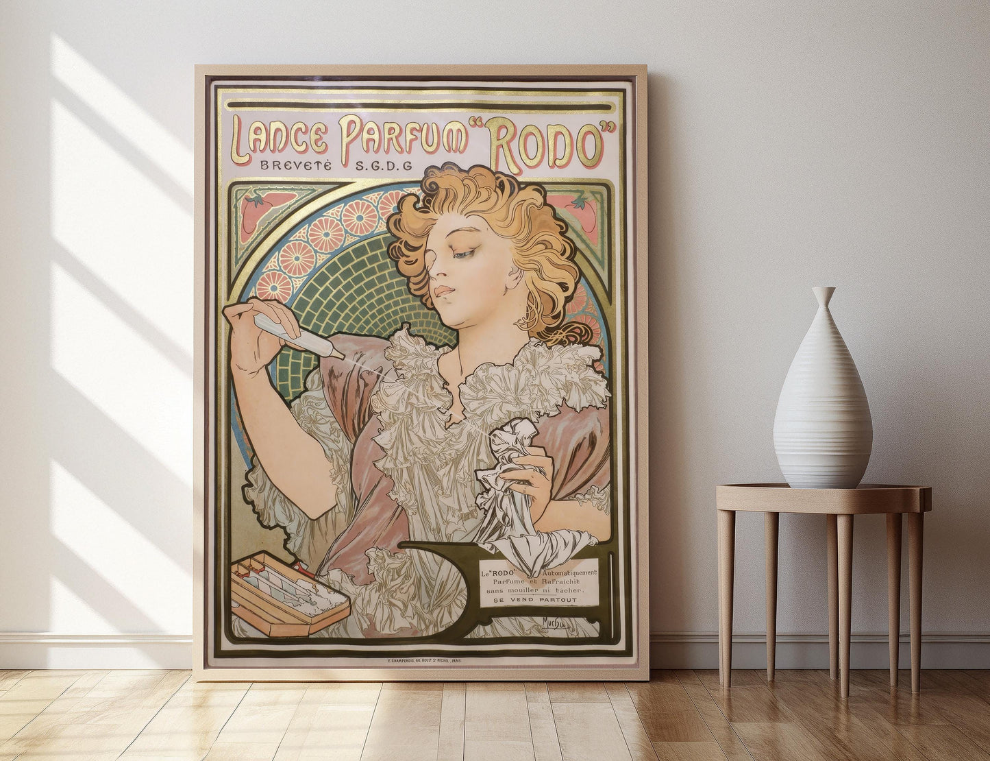 Affiche Art Nouveau – Poster Lance Parfum Rodo, Alphonse Mucha 1896
