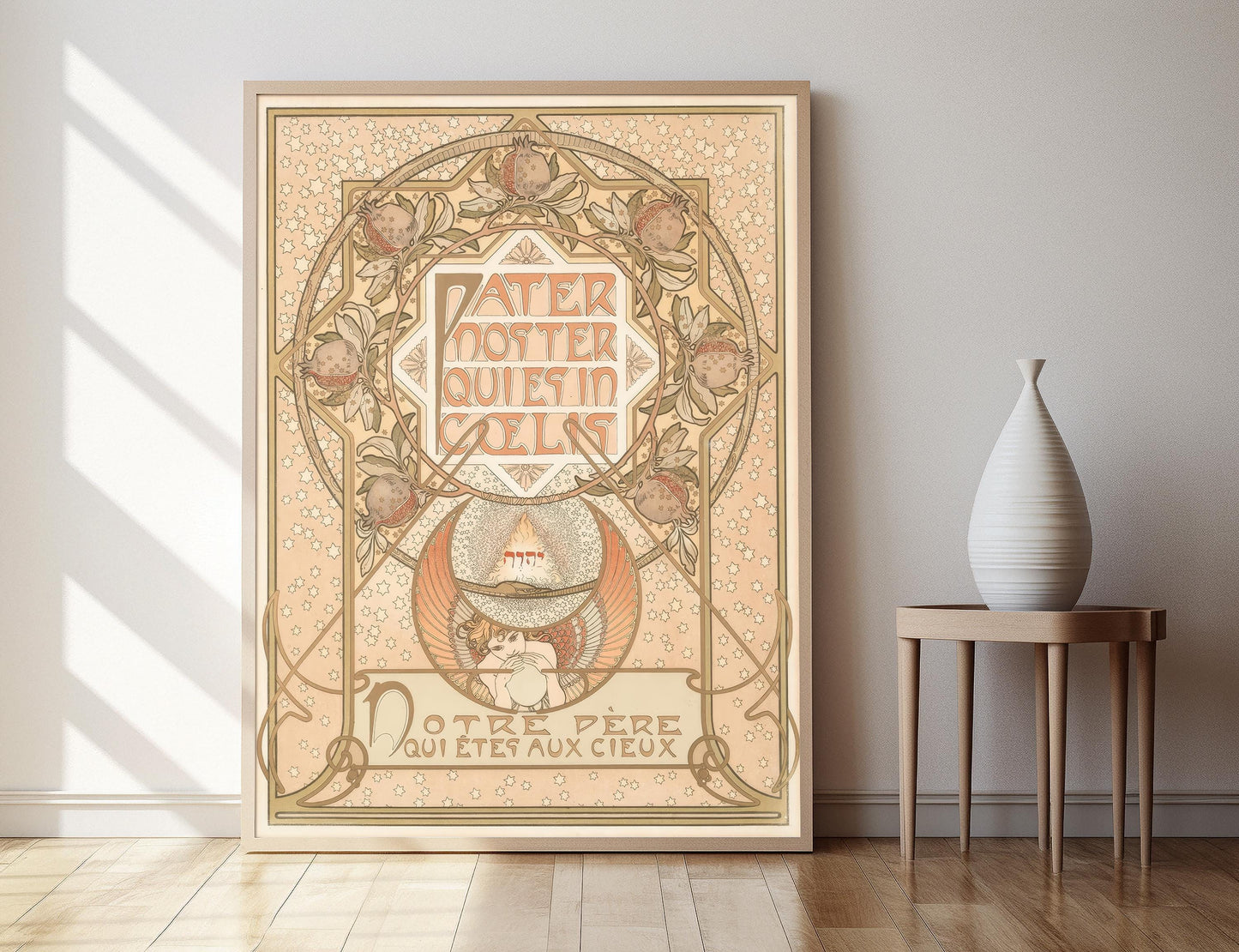 Affiche Pater Noster – Poster art déco d'Alphonse Mucha, 1900