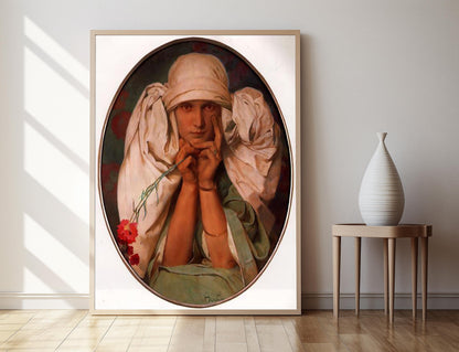 Affiche Art Nouveau – Poster Portrait de Jiri, 1925, Alphonse Mucha