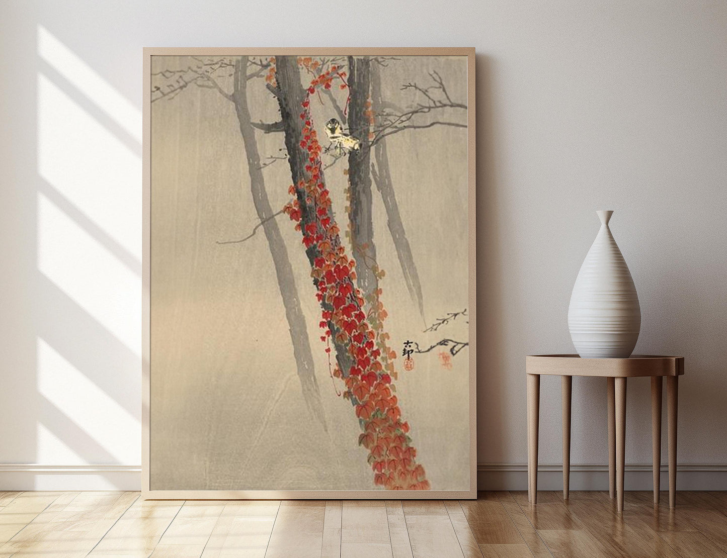 Affiche Grands Titres sur une Branche – Tirage d'art Ohara Koson 1910