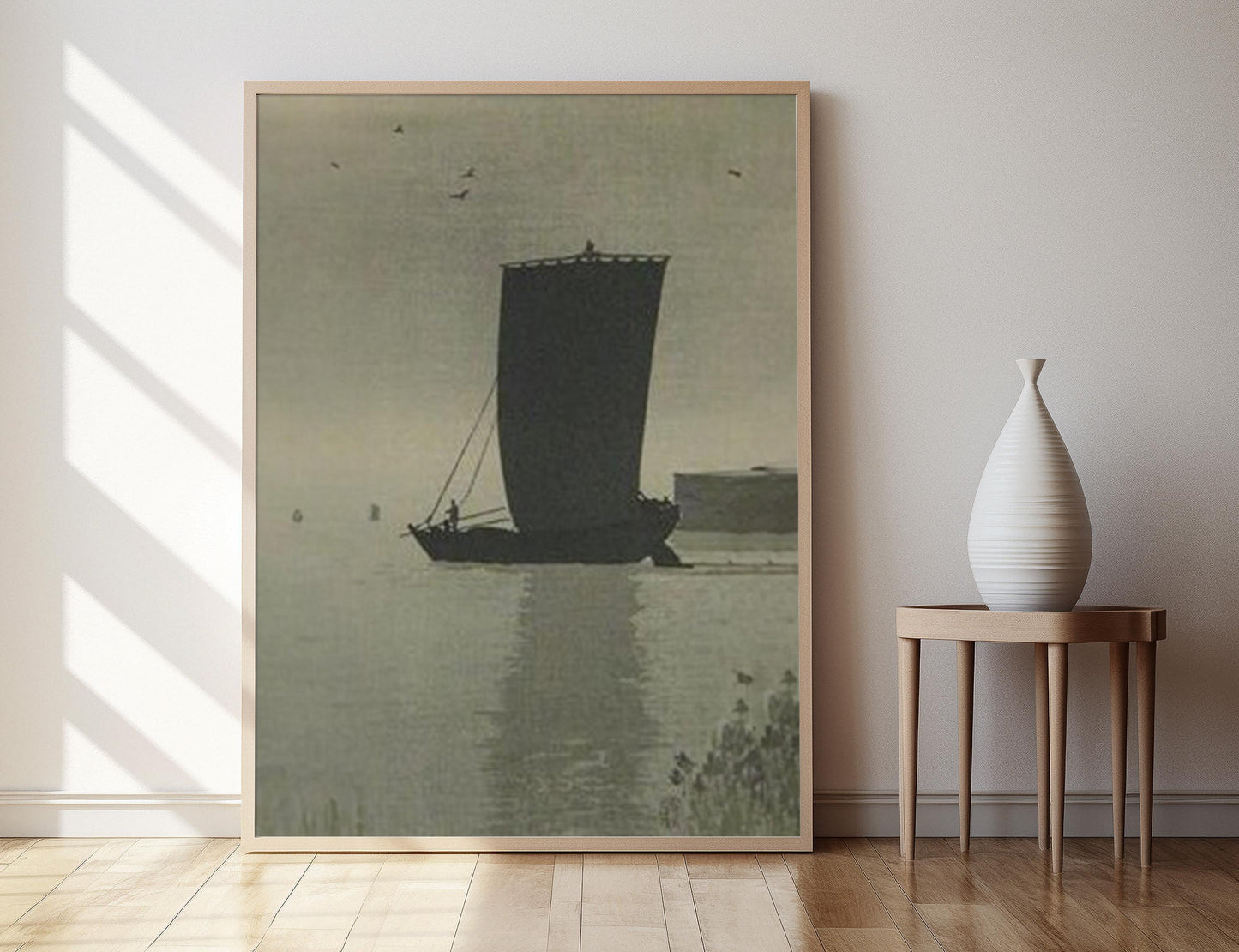 Affiche Bateaux de Pêche en Mer, 1910 – Tirage d'Art Ohara Koson