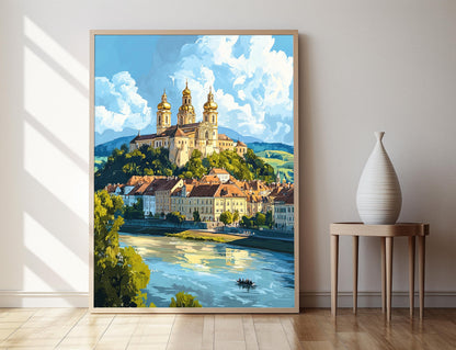 Affiche Melk Abbey – Impression d'Art Baroque et Danube