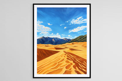 Affiche Dunes de Sable – Poster Paysage du Haut Désert du Colorado