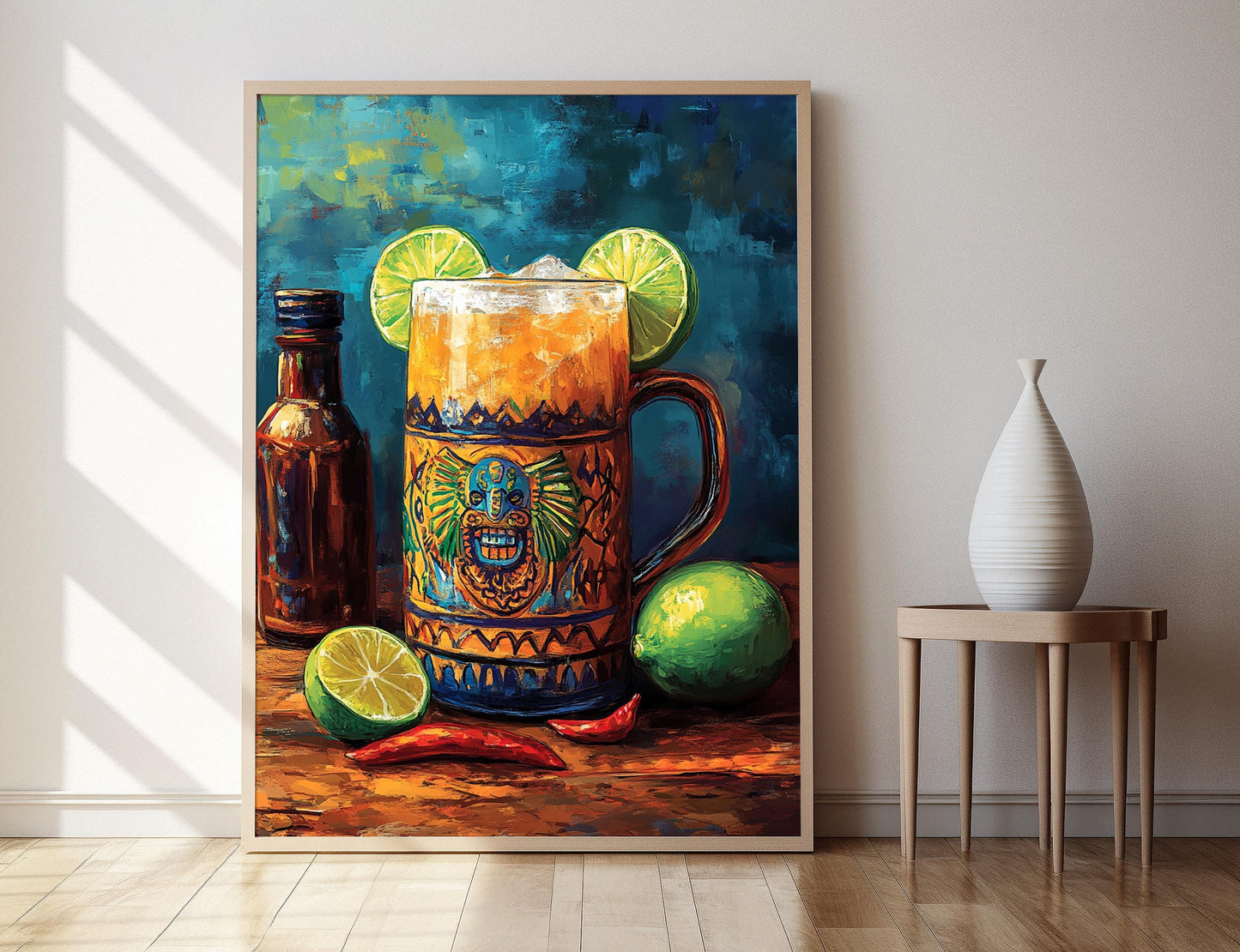 Affiche Michelada Mexicaine – Art Print & Tasse Ceramique Azteque