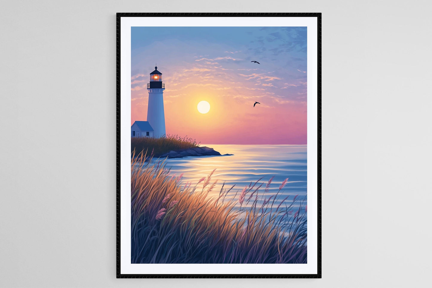 Affiche Nantucket – Impression d'art phare au lever du soleil