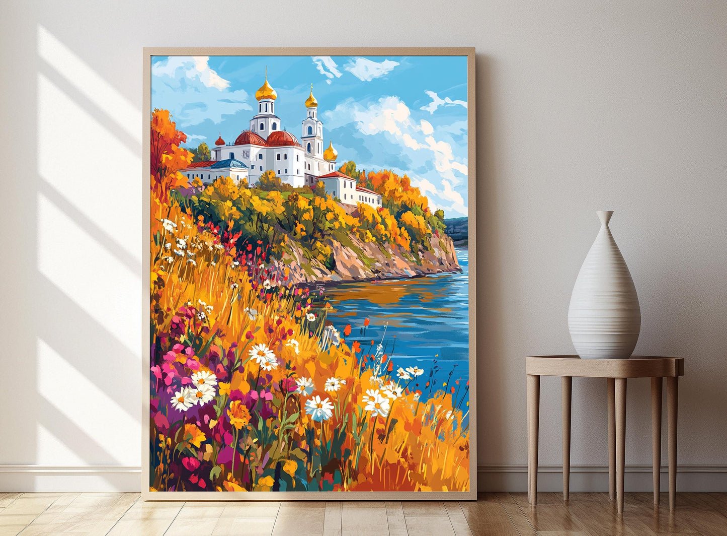 Affiche Nizhny Novgorod – Impression artistique Kremlin et Volga en automne