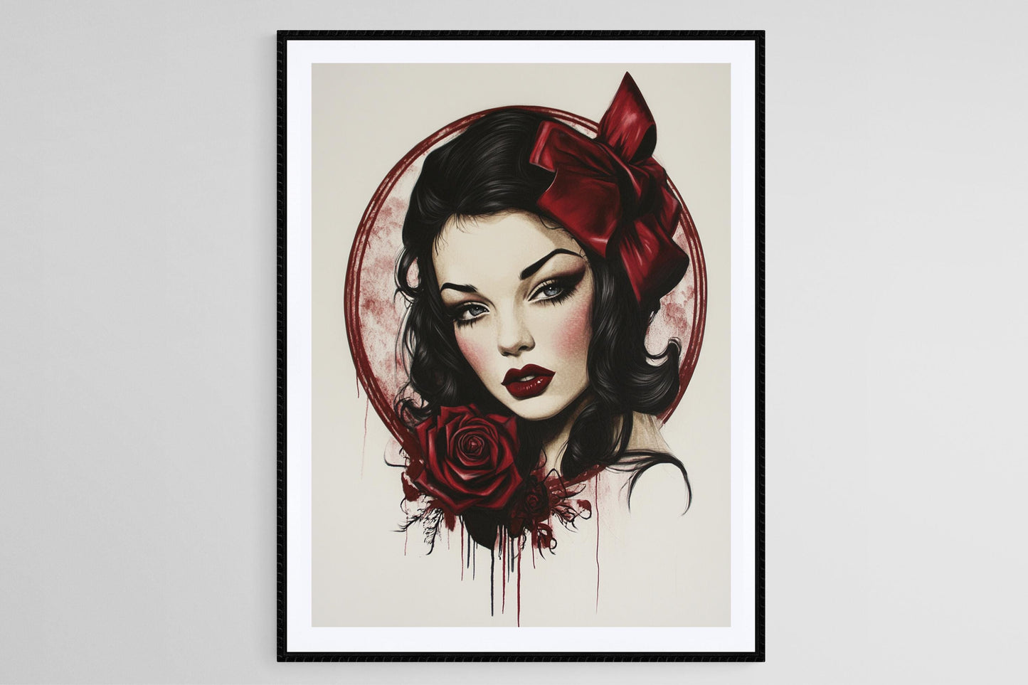 Affiche Rockabilly – Art Print de Pin-Up, Décor Mural Rétro années 50