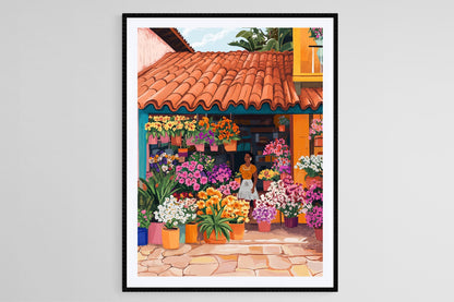 Affiche Fleurs du Honduras – Poster Illustration de la Boutique Florale