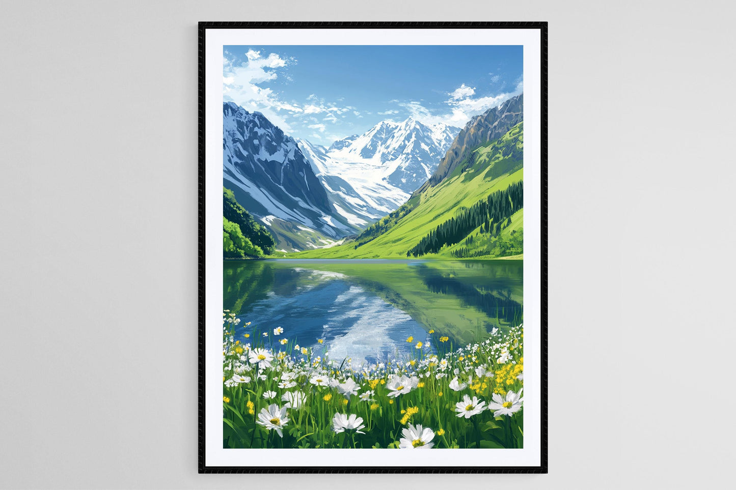 Affiche Lac Saif-ul-Malook – Poster Paysage du Nord du Pakistan