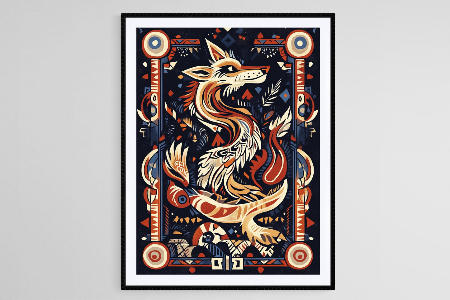 Affiche Totem Animaux du Désert de l'Arizona – Art Sauvage du Sud-Ouest