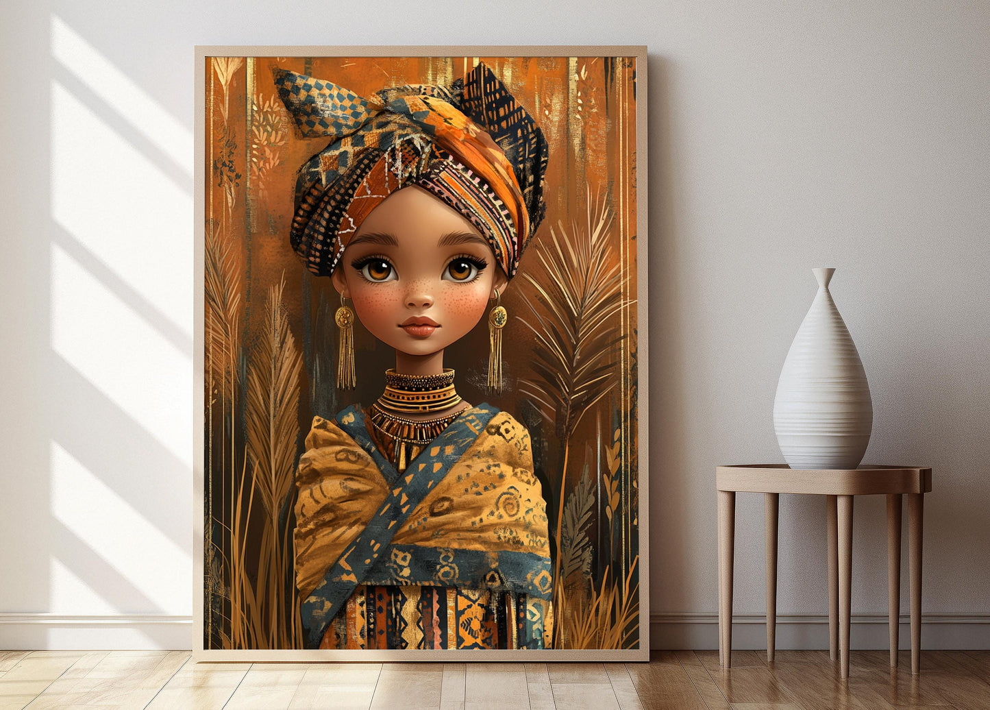 Affiche Élégance Maasai – Poster Art Africain en Mode