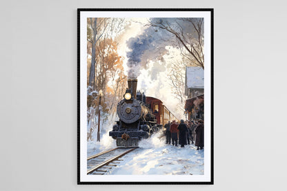 Affiche de Train à Vapeur Essex – Poster Historique du Chemin de Fer du Connecticut