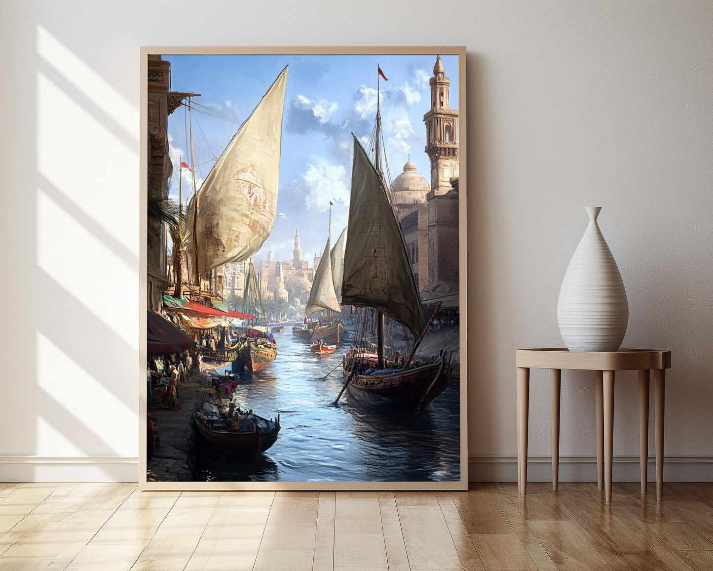 Affiche Canal de Suez – Poster Scène de marché égyptien