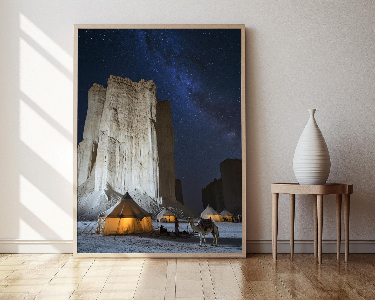 Poster „Weiße Wüste“ – Poster „Nomadenlager Farafra“