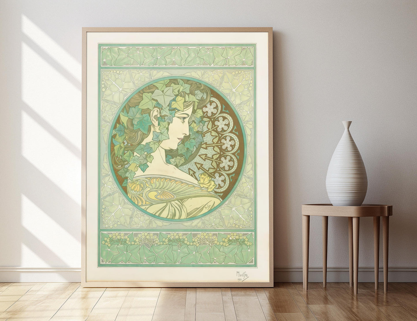 Affiche Lierre 1901 – Poster Art Alphonse Mucha Élégant