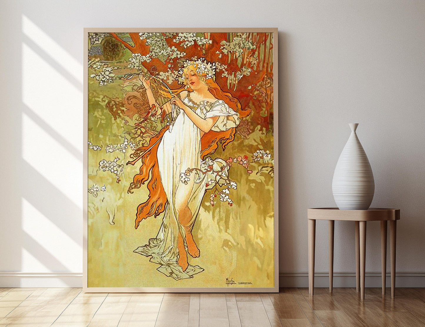 Affiche Printemps, 1896 – Poster Alphonse Mucha Élégant