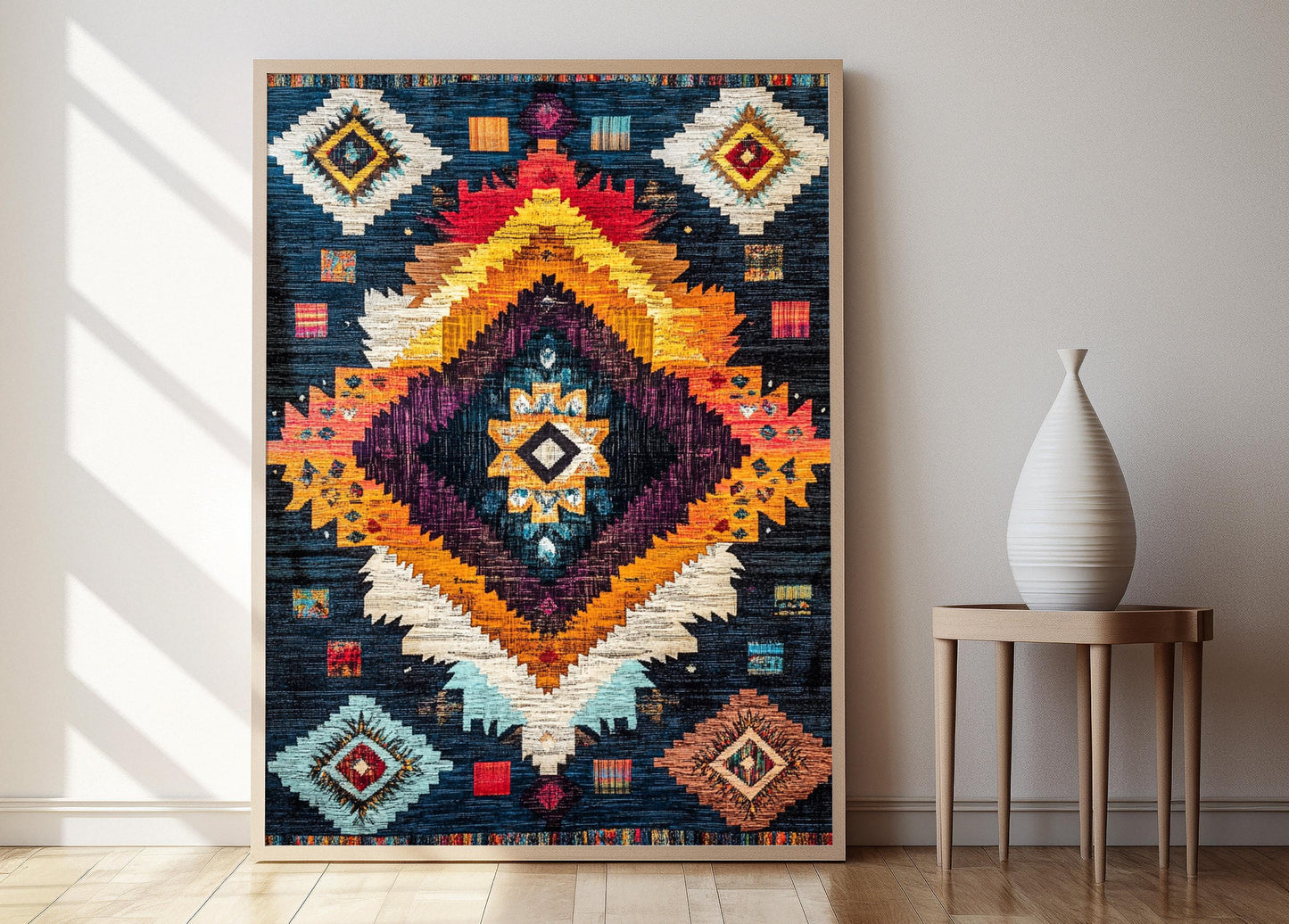 Affiche Tatreez Palestinien – Impression Artisanale en Broderie Arabe