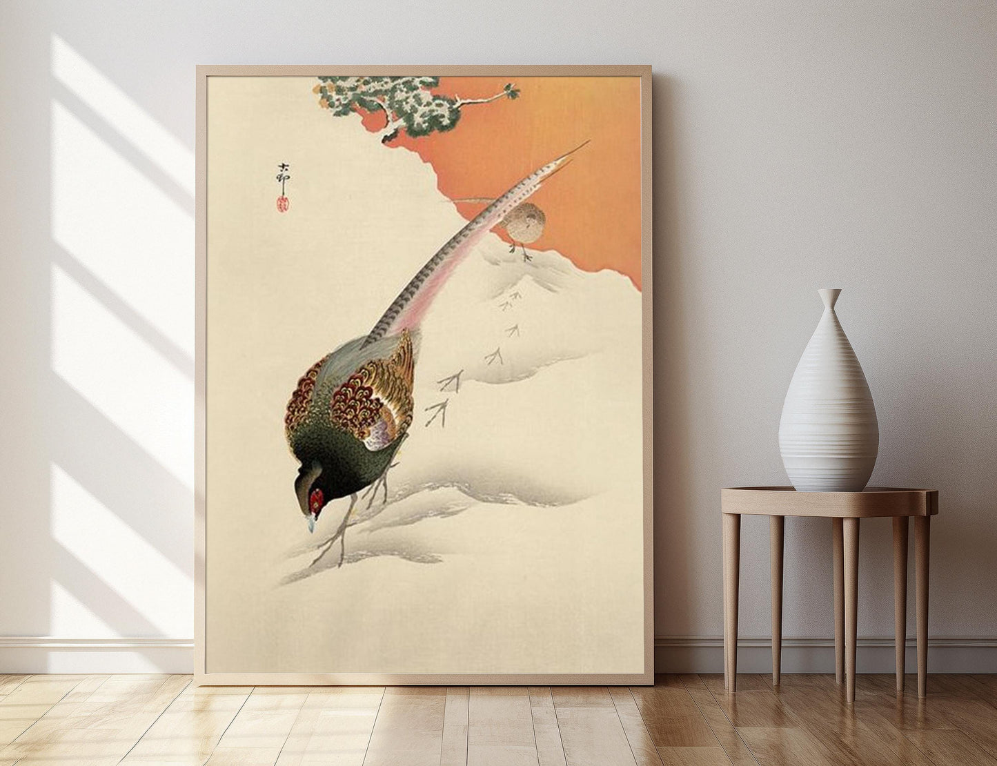 Affiche Oiseaux en Neige – Poster Art Shin Hanga de Ohara Koson