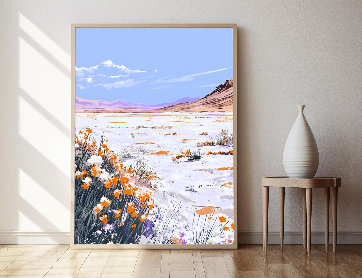 Affiche Chott El Jerid – Poster Paysage du désert tunisien