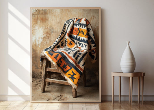 Affiche en tissu Malien – Poster Art avec motifs tribaux africains