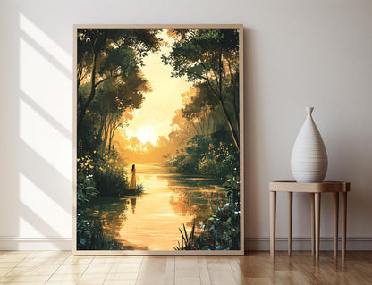 Affiche Forêt de Mangrove des Sundarbans – Poster Paysage du Bangladesh