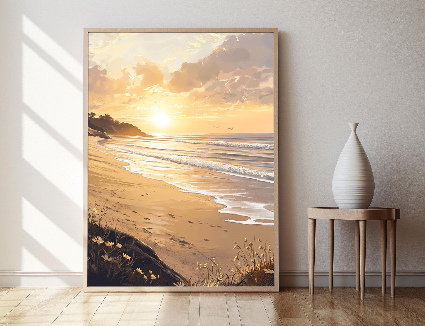 Affiche Plage de Kuakata – Poster Aube côtière du Bangladesh