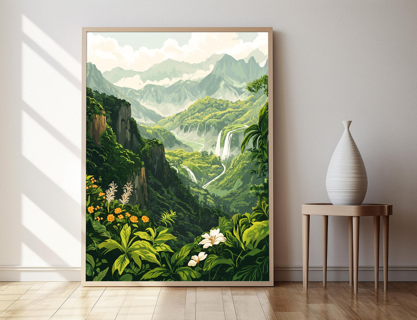 Affiche Bandarban – Poster Paysage Montagnard du Bangladesh