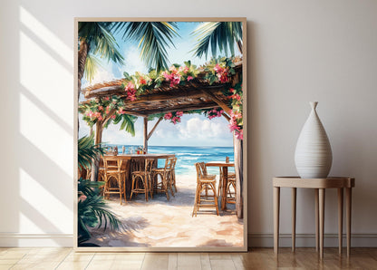 Affiche Playa Blanca – Poster Évasion Île Confortable