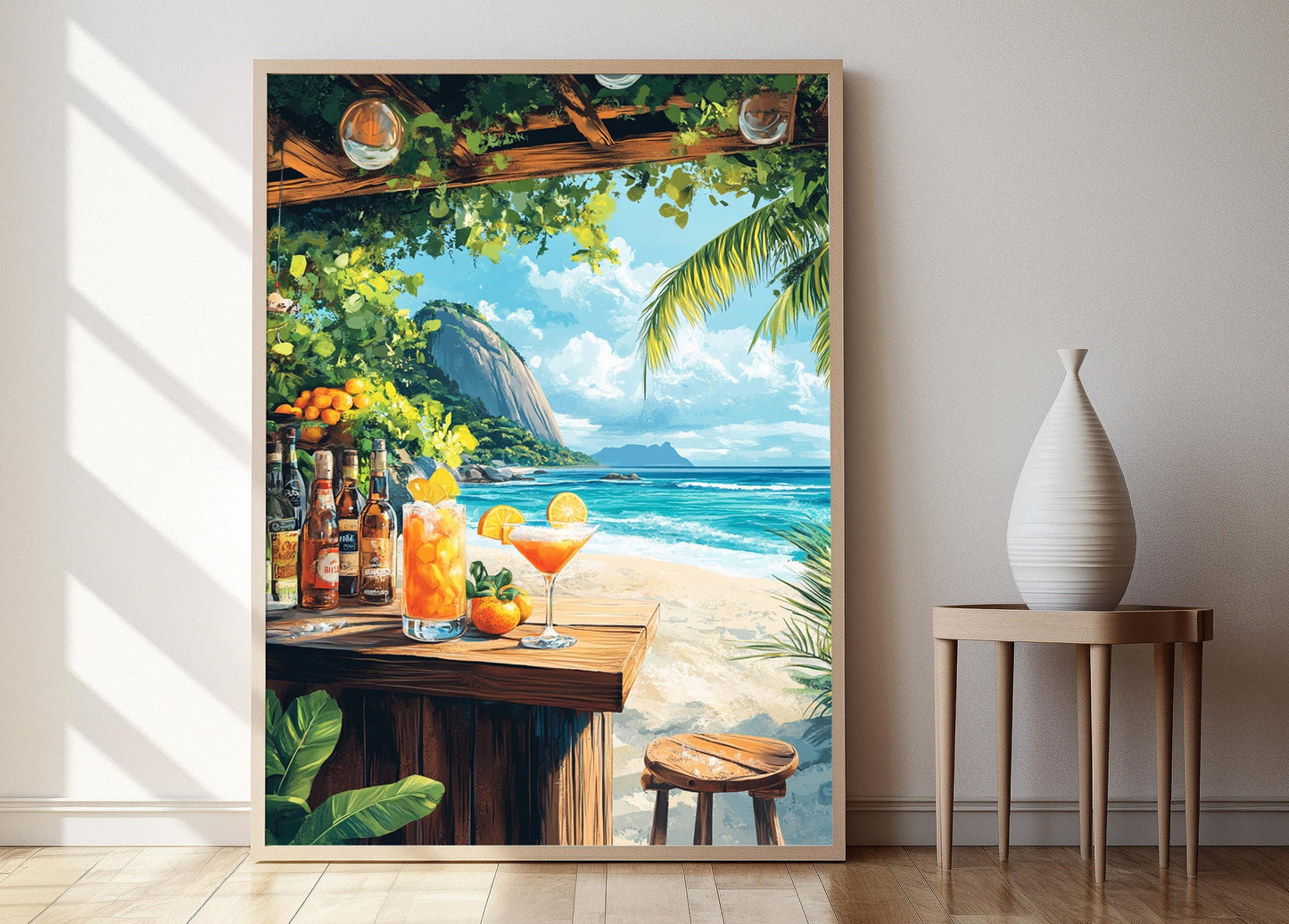 Affiche Bar de Copacabana – Impression artistique ambiance Rio