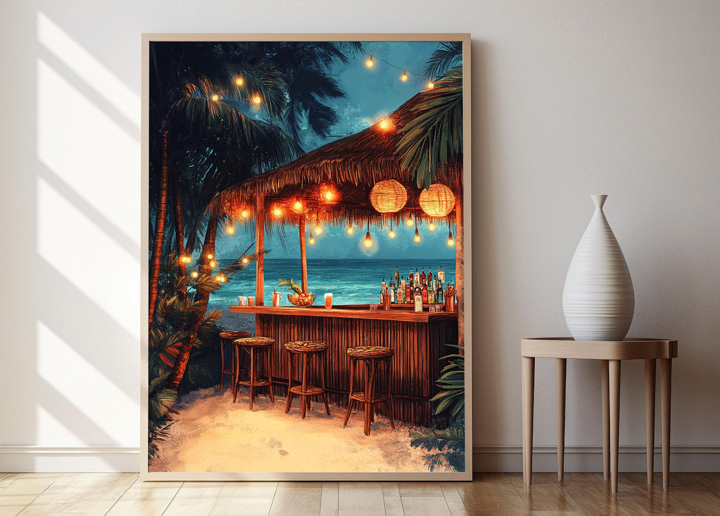 Affiche An Bang Beach Bar – Poster Charme de l'île vietnamienne