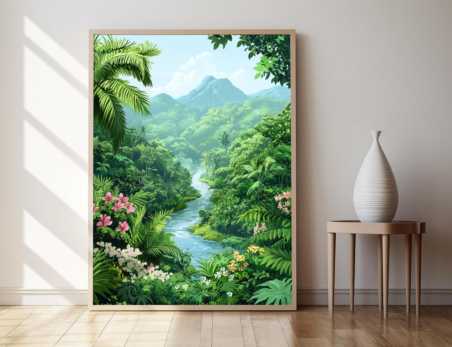 Affiche Baracoa – Imprimerie Art de la forêt tropicale cubaine avec El Yunque
