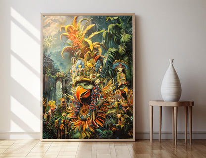 Affiche Carnaval de Rio – Impression artistique festive du Brésil