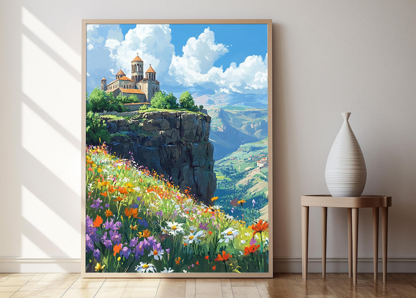 Affiche Monastère Tatev – Poster Vue Cliffside en Arménie