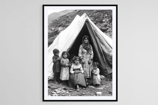 Affiche Femmes et Enfants Arméniens – Art Print 1915 Relocalisation Forcée
